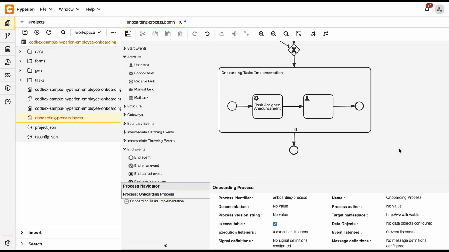 assignee user task configuration