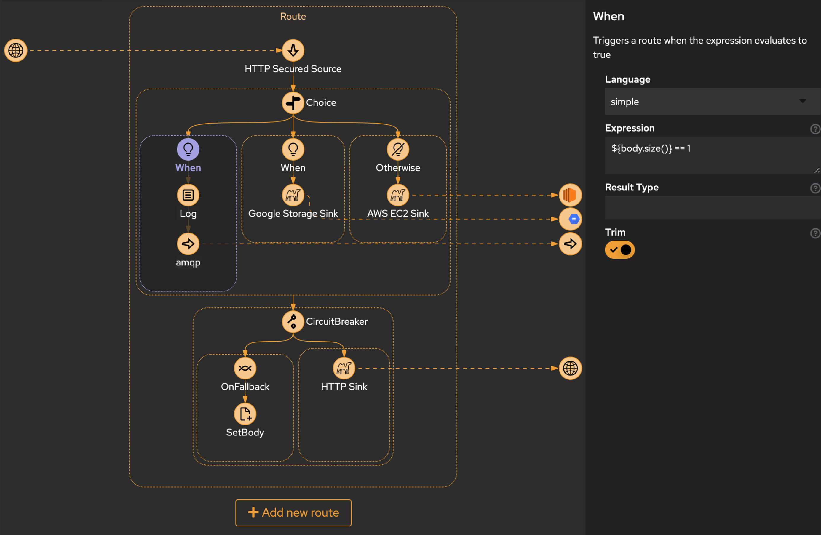 Routes Sample Flow